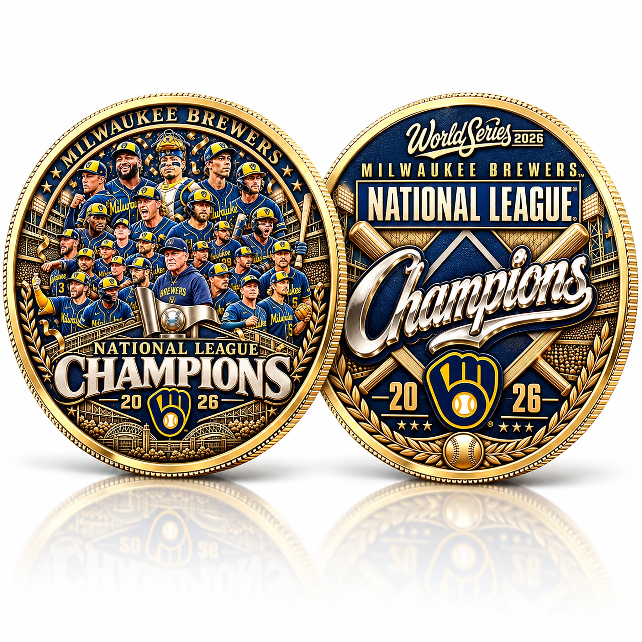 Brewers World Series National League Champions 2026 Coin 1 Brewers World Series National League Champions 2026 Coin 1