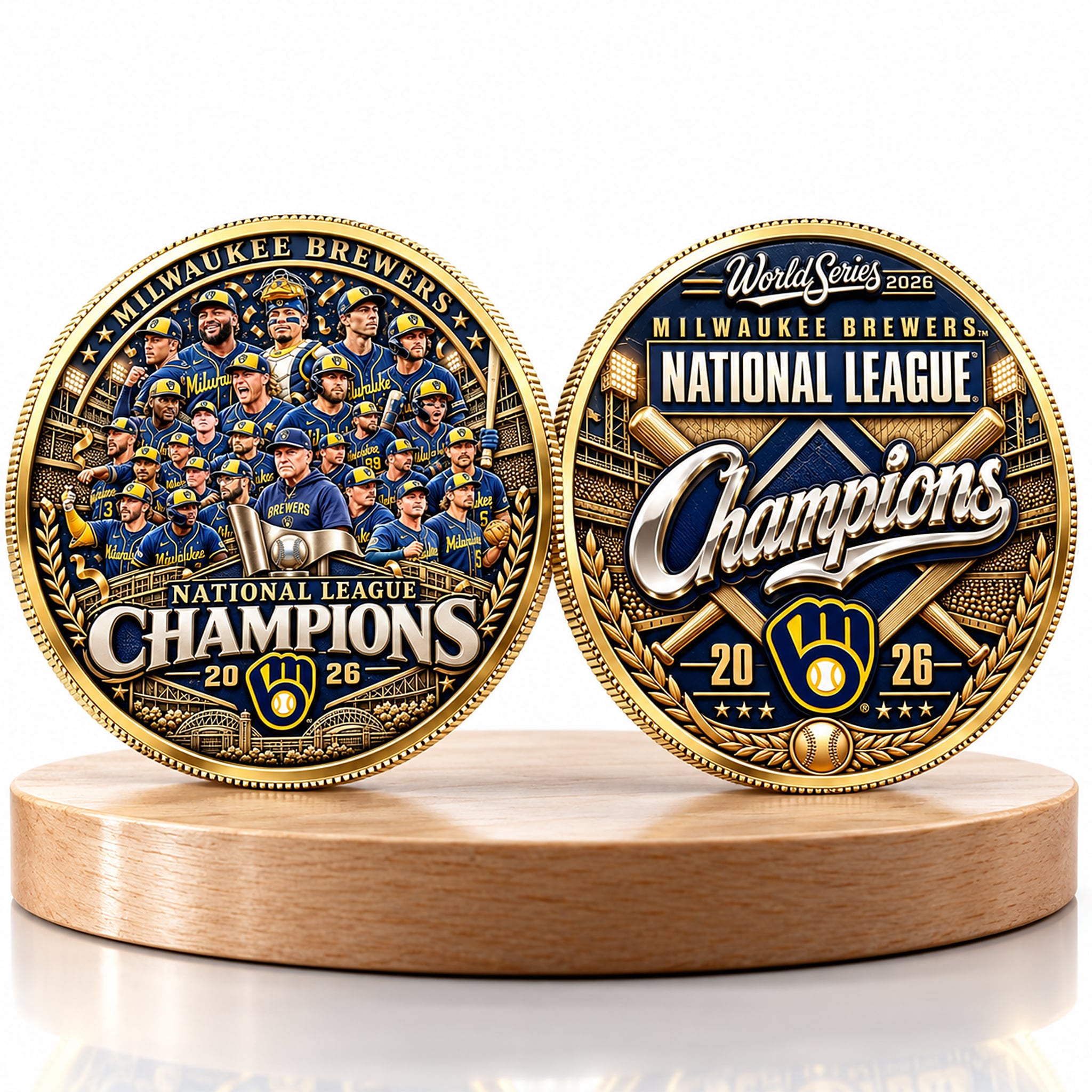 Brewers World Series National League Champions 2026 Coin 2 Brewers World Series National League Champions 2026 Coin 2
