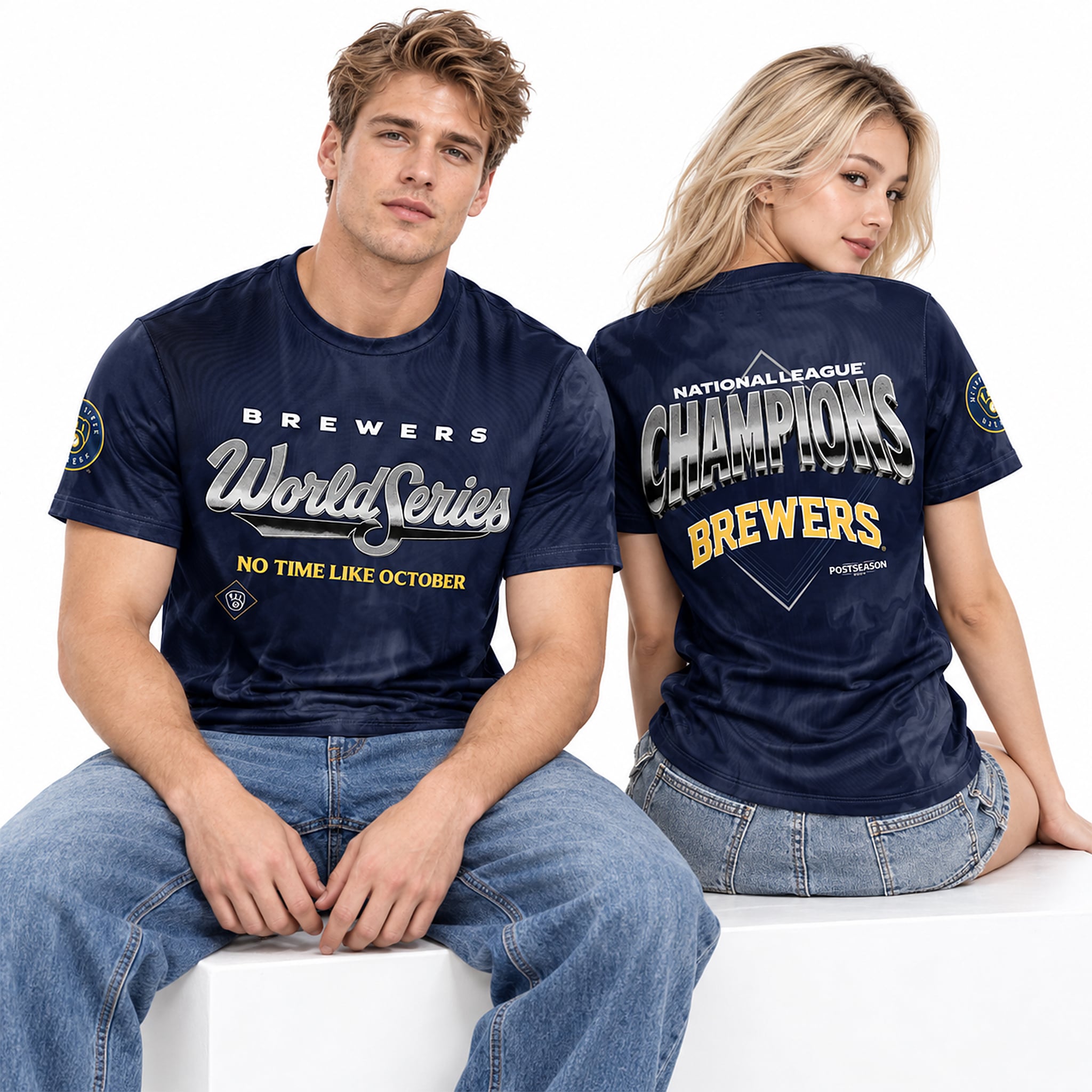 Brewers World Series No Time Like October 2026 National League Champions Shirt Brewers World Series No Time Like October 2026 National League Champions Shirt