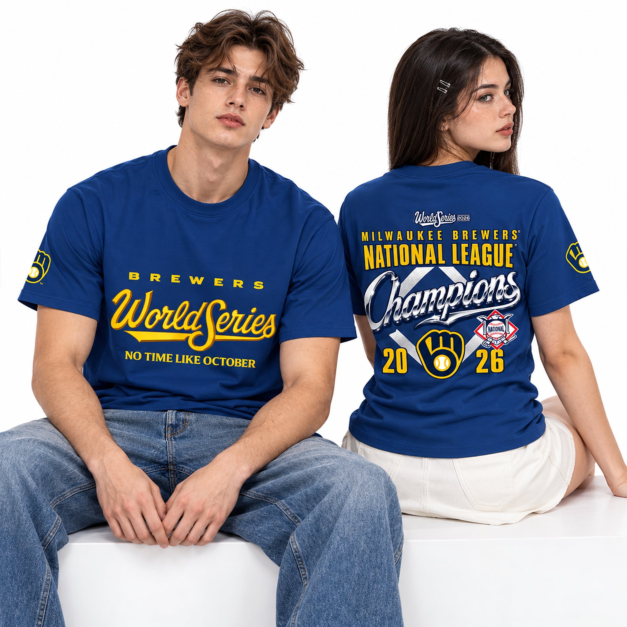 Brewers World Series No Time Like October National League Champions 2026 Shirt 2 Brewers World Series No Time Like October National League Champions 2026 Shirt 2