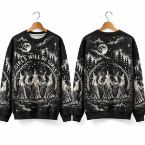 Girls Will Be Girls Witch Halloween 2026 Ugly Sweater 1