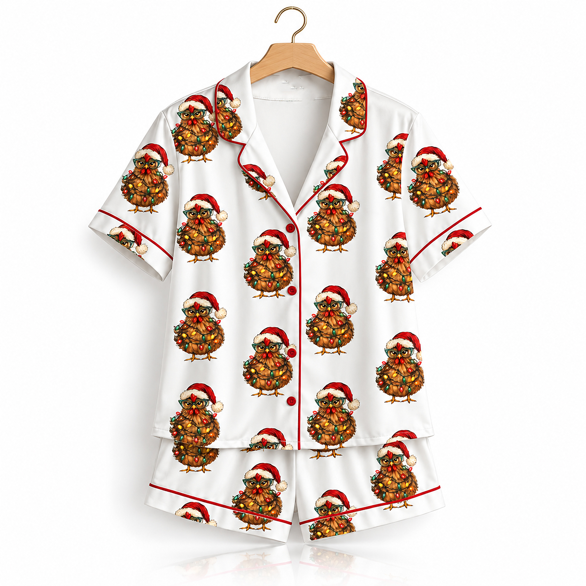 Christmas Chicken Pajama Set 1 Christmas Chicken Pajama Set 1