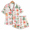 Christmas Pastel Winter Holiday Pajama Set 1