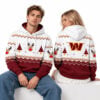 Commanders Reindeer and Tree 2026 Christmas Hoodie 3 Commanders Reindeer and Tree 2026 Christmas Hoodie 2