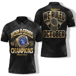 Brewers We Ruled October Brewers World Series Champions Polo Shirt 2
