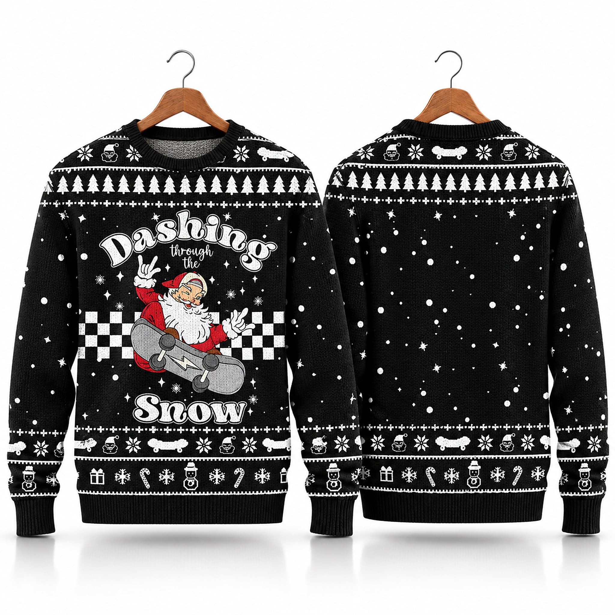 Dashing Through The Santa Snow Ugly Sweater 2026 Christmas 1 Dashing Through The Santa Snow Ugly Sweater 2026 Christmas 1