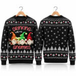Drinking With My Gnomies Ugly Sweater 2026 Christmas
