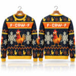 F Caw F Pop Culture Chicken Ugly Sweater 2026 Christmas
