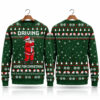 Funny Golf Santa Driving Home For Christmas 2026 Ugly Sweater 1