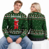 Funny Golf Santa Driving Home For Christmas 2026 Ugly Sweater 2
