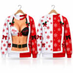 Funny Nice Naughty Lingerie Christmas 2026 Ugly Sweater