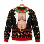 Hairy Fat Man Naughty Ugly Sweater 2026 Christmas