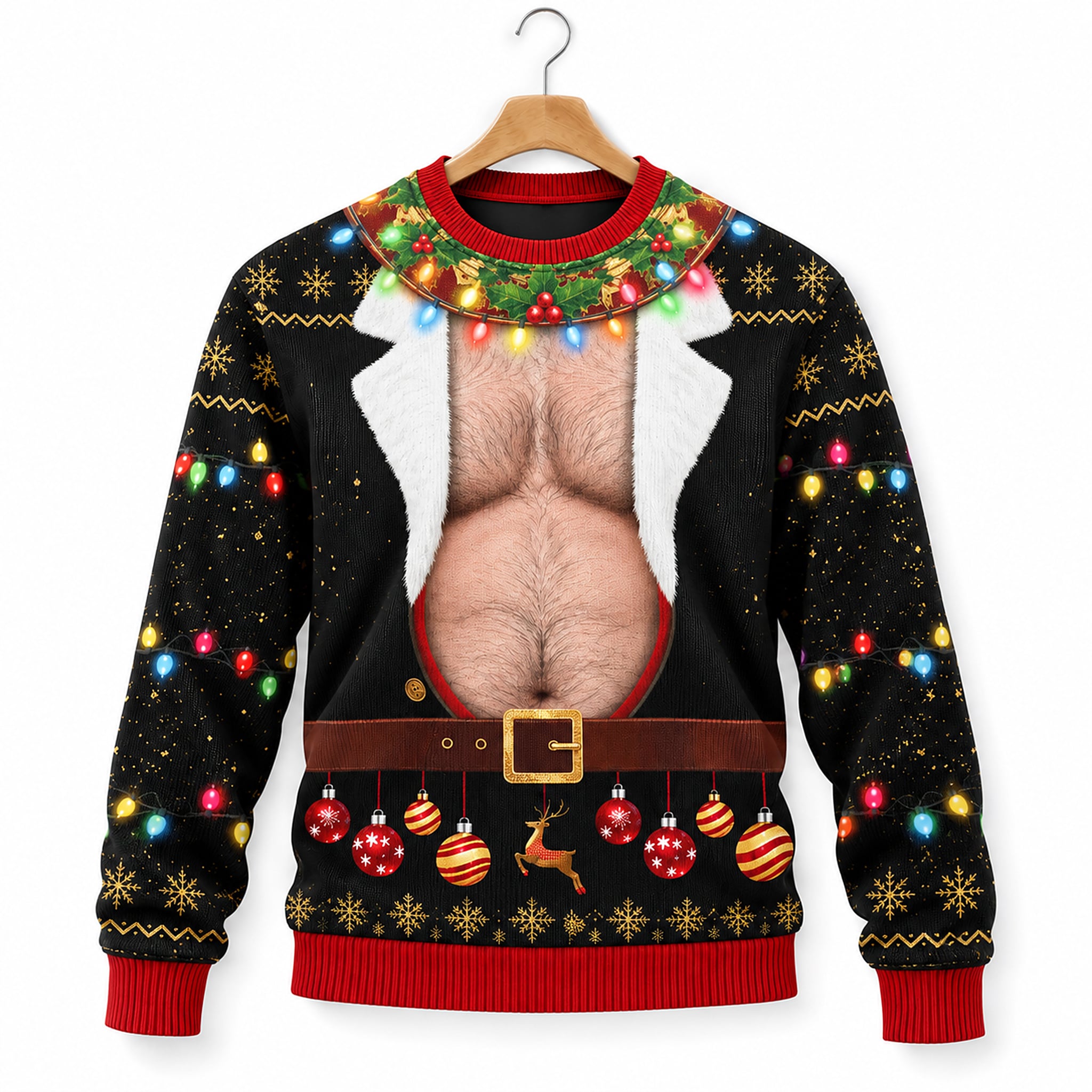 Hairy Fat Man Naughty Ugly Sweater 2026 Christmas 1 Hairy Fat Man Naughty Ugly Sweater 2026 Christmas 1