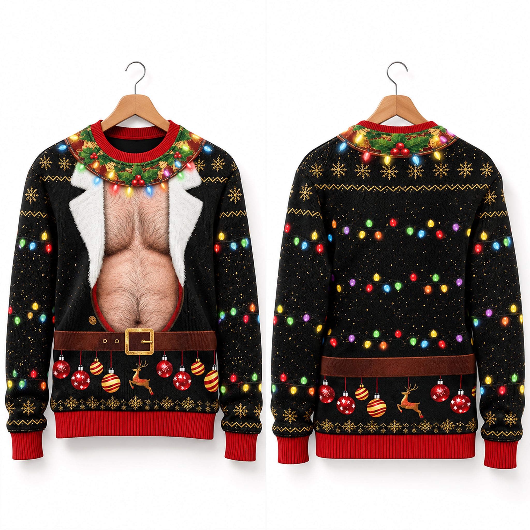 Hairy Fat Man Naughty Ugly Sweater 2026 Christmas 2 Hairy Fat Man Naughty Ugly Sweater 2026 Christmas 2