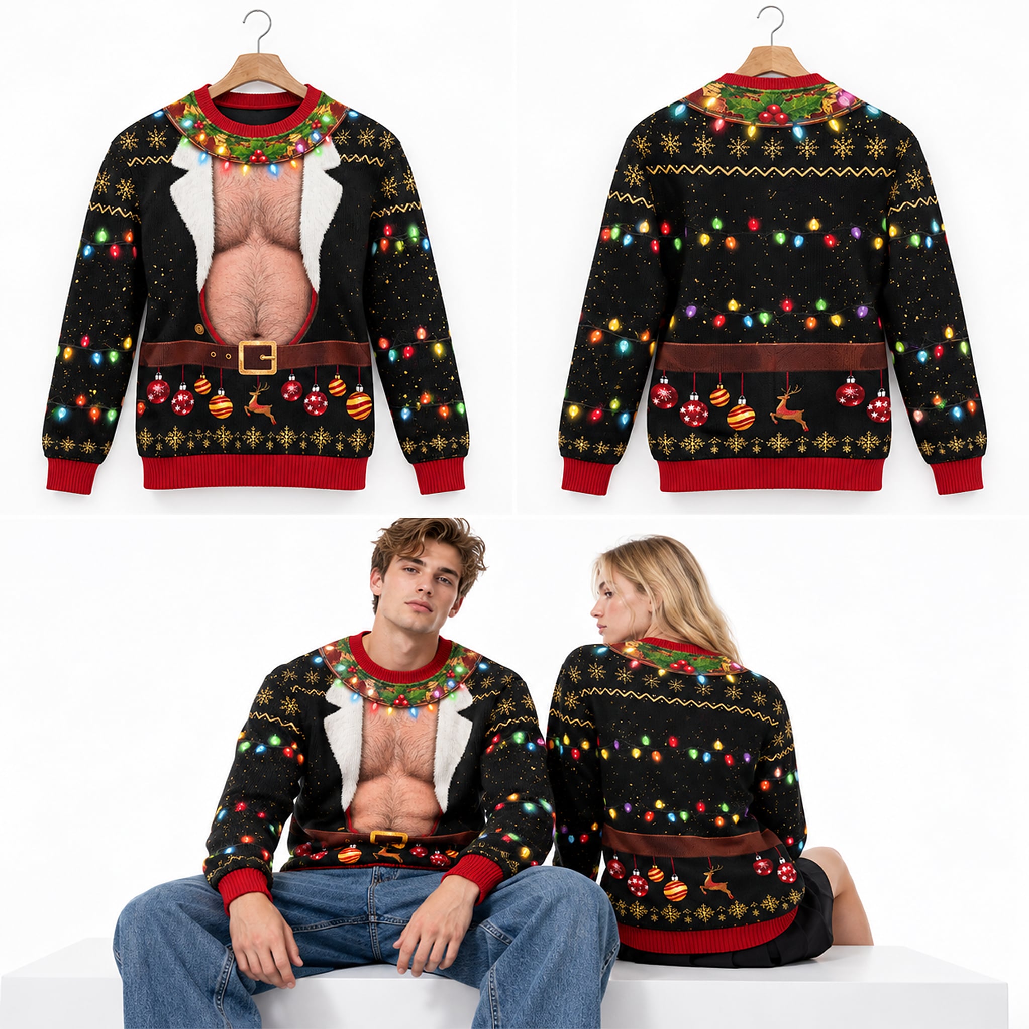 Hairy Fat Man Naughty Ugly Sweater 2026 Christmas 3 Hairy Fat Man Naughty Ugly Sweater 2026 Christmas 3