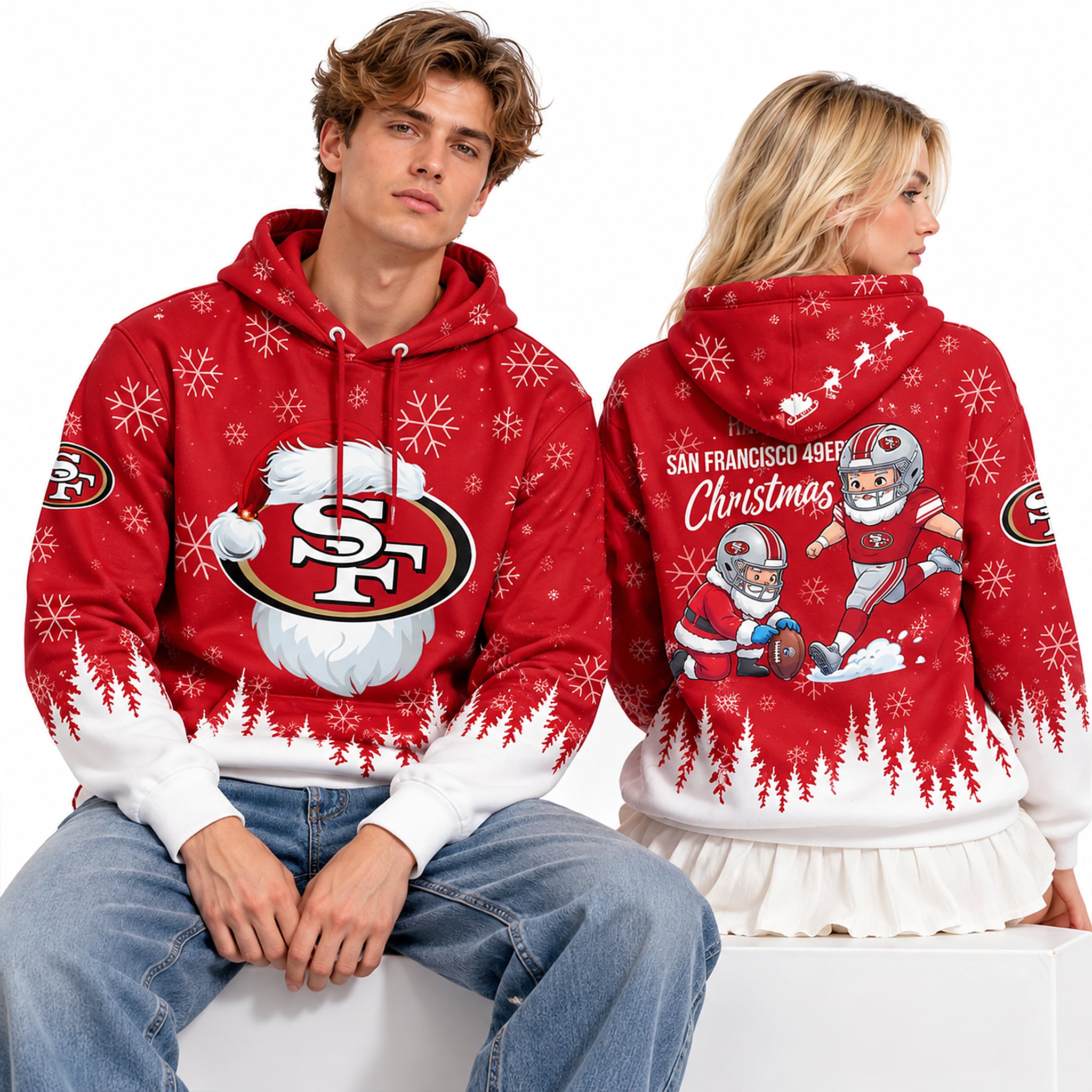 Happy SF 49ers Christmas 2026 Hoodie 2 Happy SF 49ers Christmas 2026 Hoodie 2