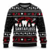 Here Comes Santafloss Keep On Pickleballin Pickle Ugly Sweater 2026 Christmas 1