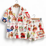 Honky Tonk Christmas Cowboy Western Champagne Cocktail Martini Pajama Set