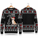 I Asked God For A True Friend Chihuahua Ugly Sweater 2026 Christmas