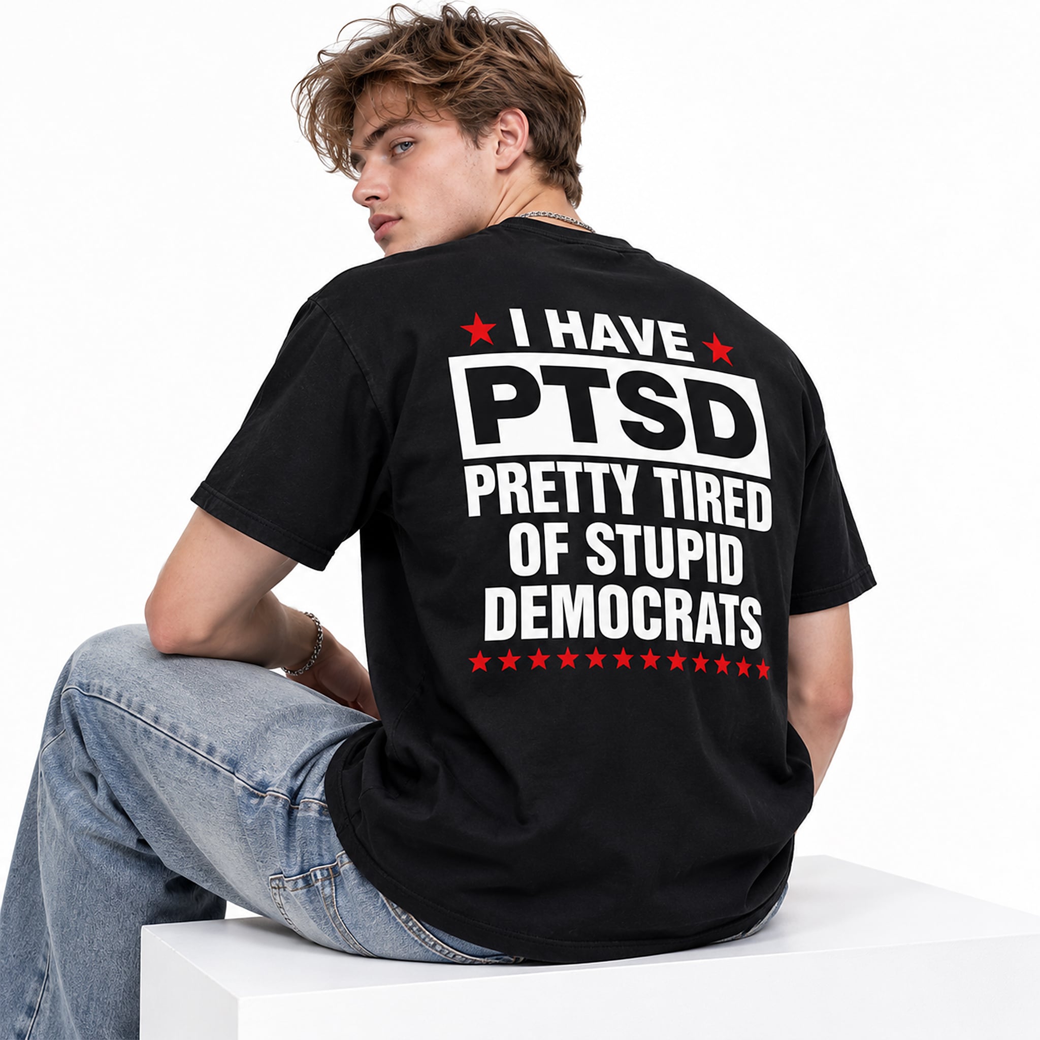 I Have PTSD Pretty Tired Of Stupid Democrats Shirt 2 I Have PTSD Pretty Tired Of Stupid Democrats Shirt 2
