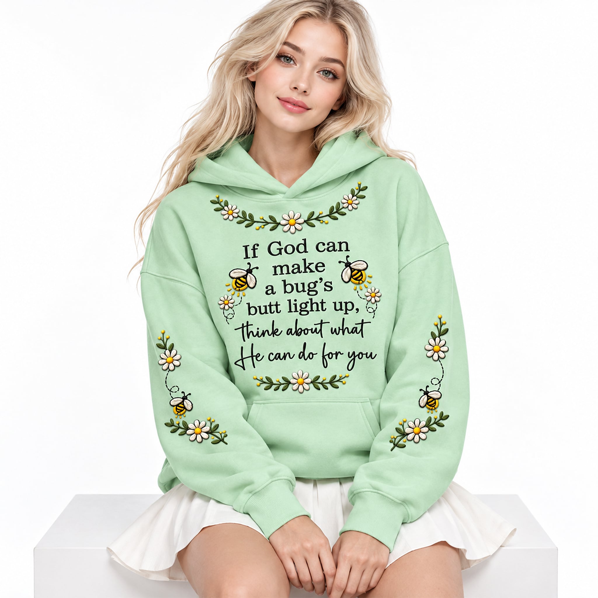 If God Can Make A Bug's Butt Light Up Hoodie 3 If God Can Make A Bug's Butt Light Up Hoodie 3