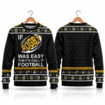 If Rugby Was Easy They'd Call It Football Ugly Sweater 2026 Christmas