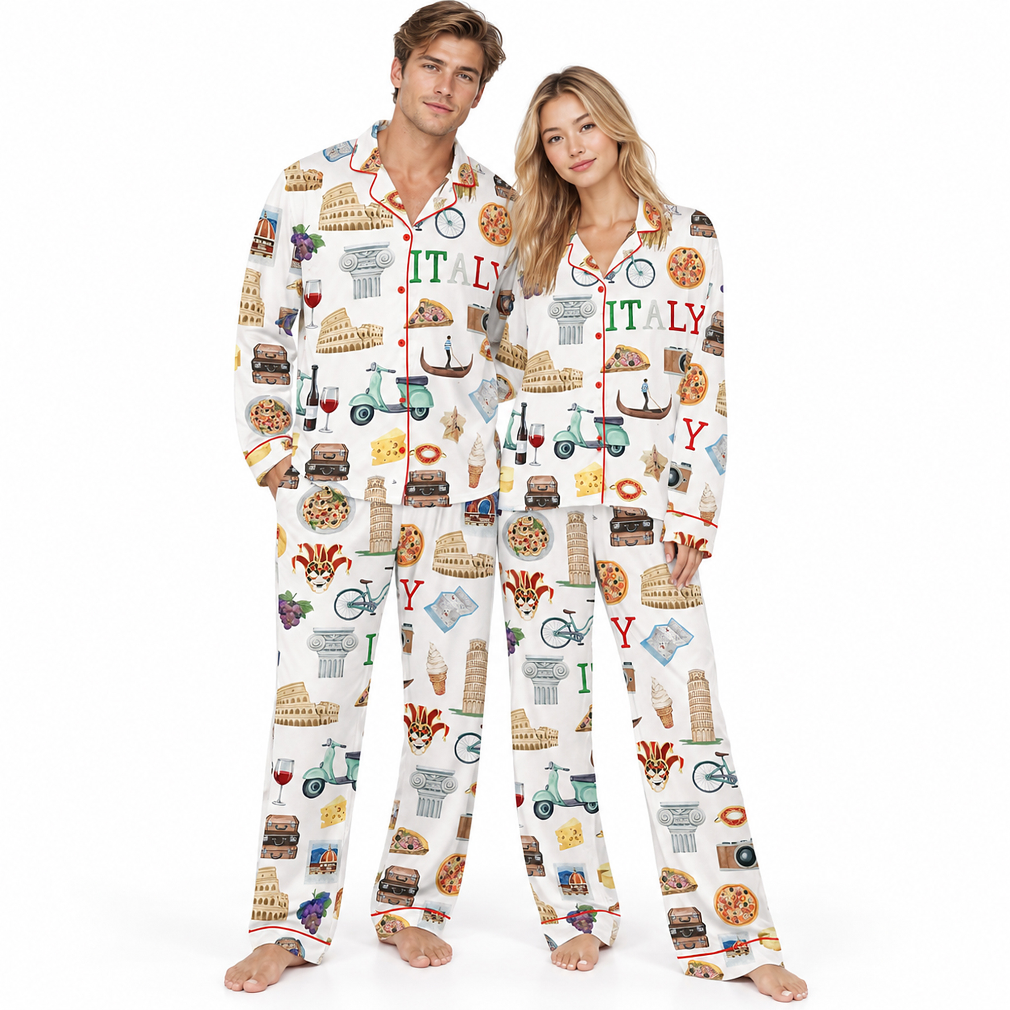 Italy Travel Pajama Set 2 Italy Travel Pajama Set 2