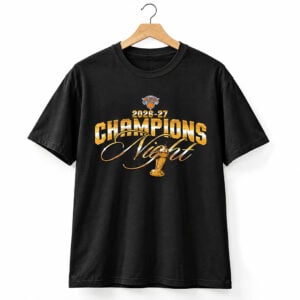 NY Knicks 2026 27 Champions Night Shirt 1