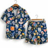 Midnight Mahjong Dirty Martini Floral Cocktail Pajama Set 1