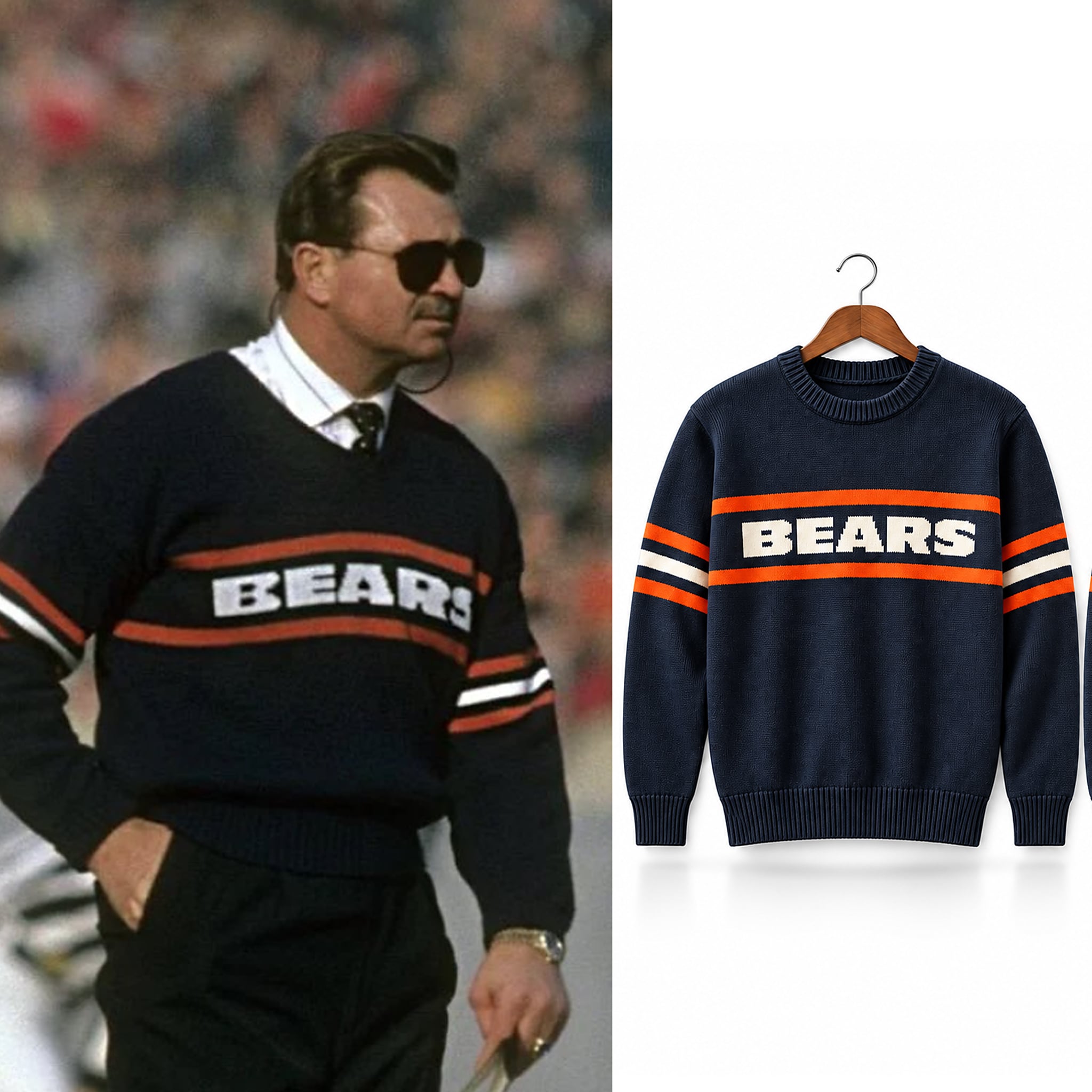 Mike Ditka Bears 2026 Ugly Sweater 3 Mike Ditka Bears 2026 Ugly Sweater 3