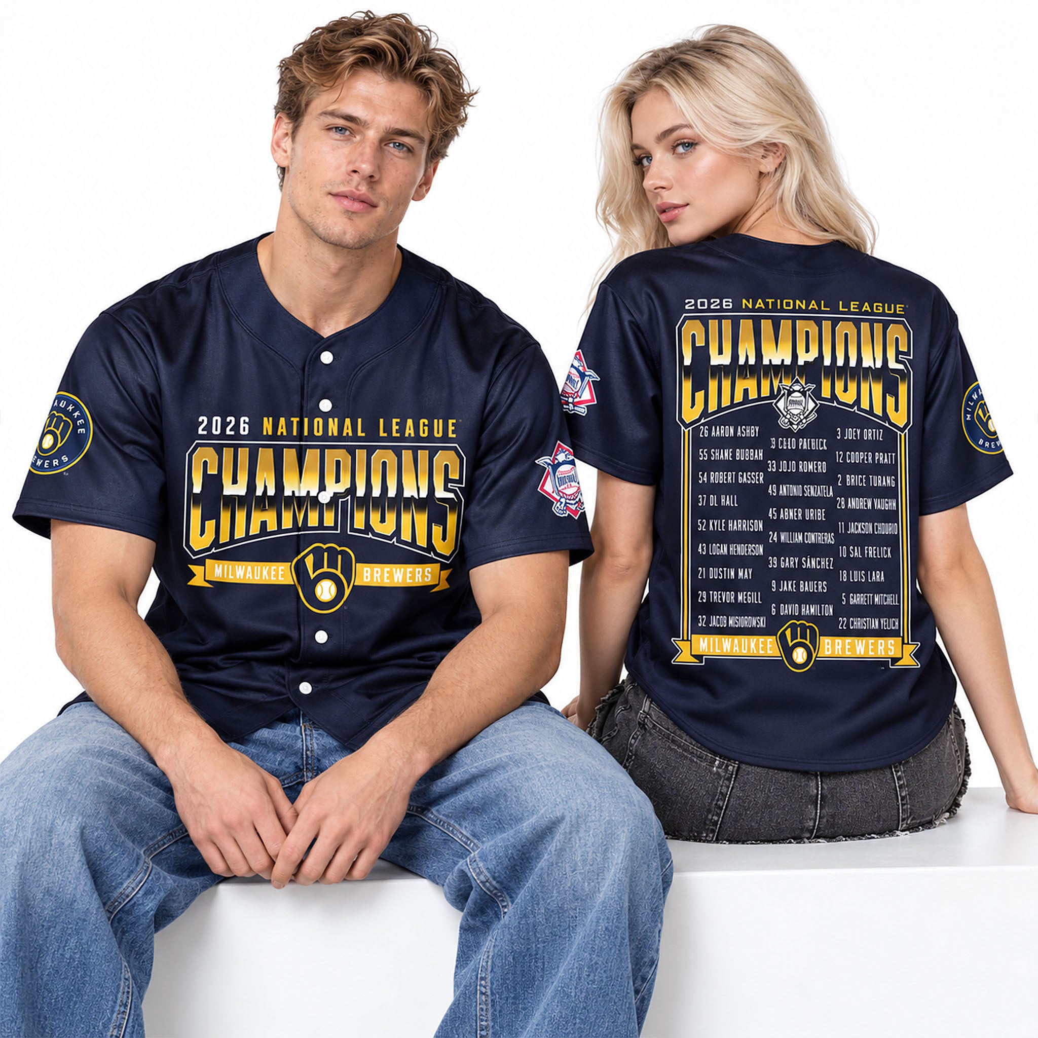 Milwaukee Baseball National League Champions 2026 Jersey 2 Milwaukee Baseball National League Champions 2026 Jersey 2