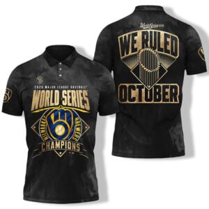 Brewers 2026 World Series Champions We Ruled October Polo Shirt 1
