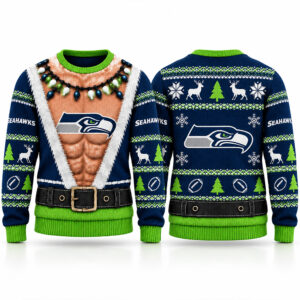 2026 Seahawks Funny Body Ugly Christmas Sweater 1