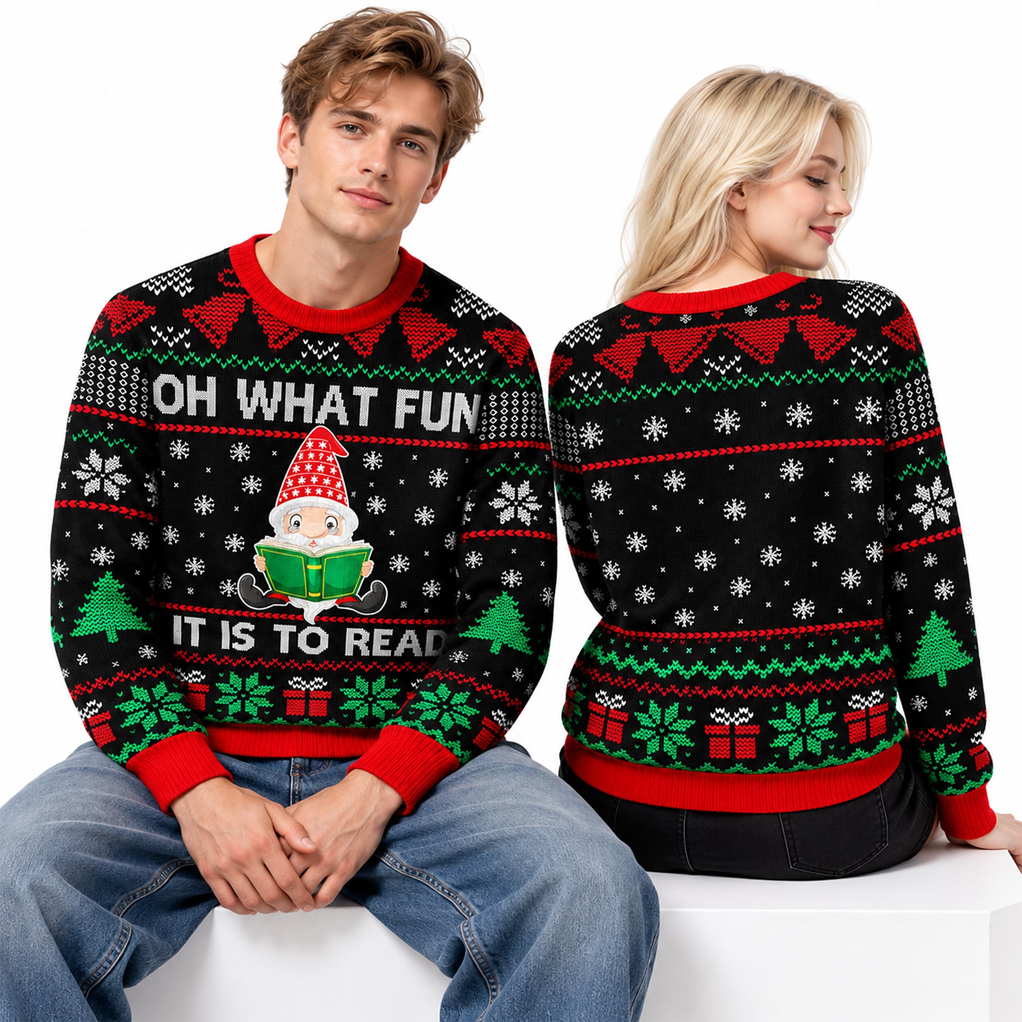 Oh What Fun It Is To Read Ugly Sweater 2026 Christmas 2 Oh What Fun It Is To Read Ugly Sweater 2026 Christmas 2