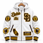 Padres EST 1969 Swinging Friar Mascot Zip Hoodie