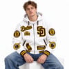 Padres EST 1969 Swinging Friar Mascot Zip Hoodie 4 Padres EST 1969 Swinging Friar Mascot Zip Hoodie 2