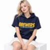 Pat Murphy Brewers No Time Like October 2026 Postseason Short Sleeve Hoodie 3