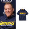 Pat Murphy Brewers No Time Like October 2026 Postseason Short Sleeve Hoodie 4