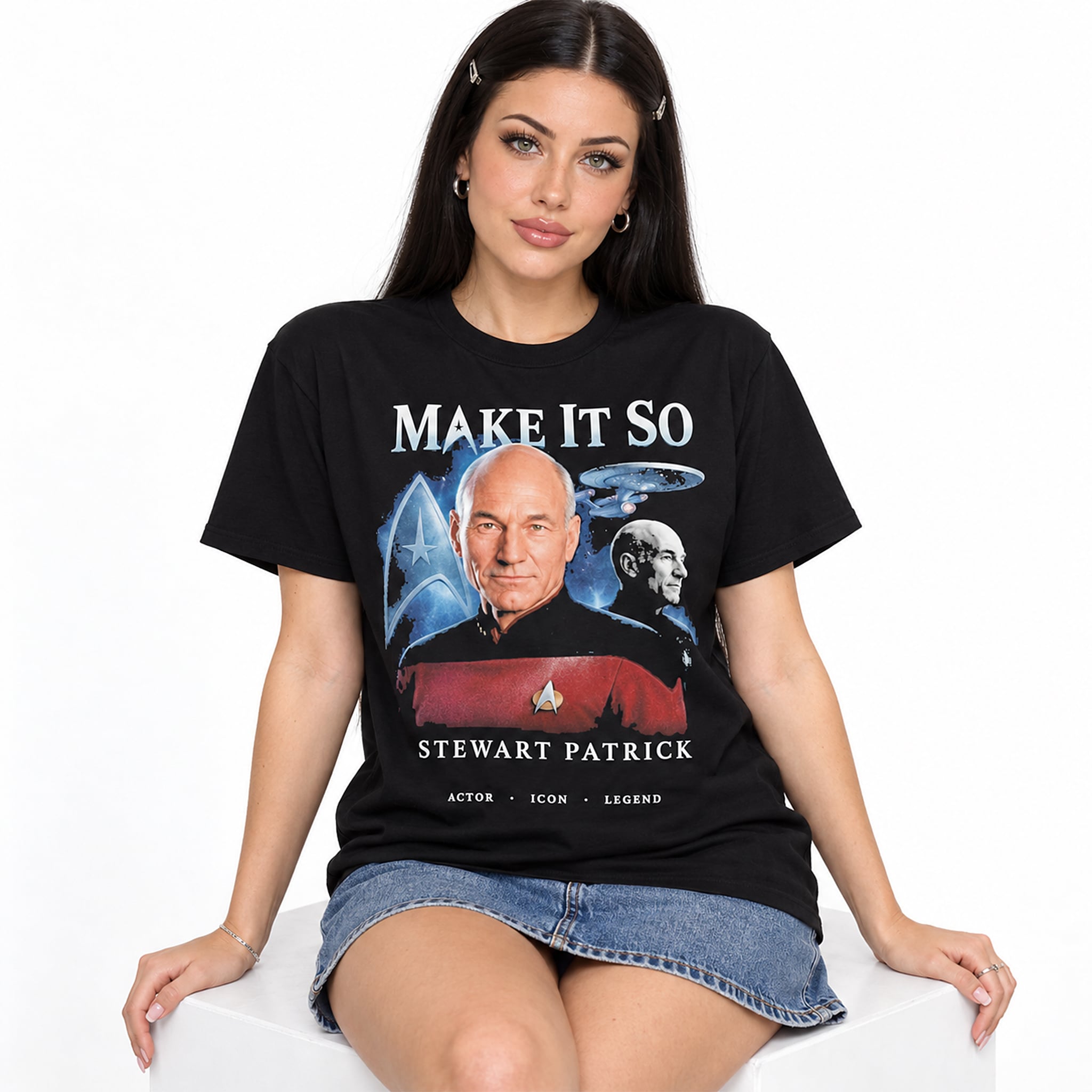 Patrick Stewart Make It So Actor Icon Legend Shirt 2 Patrick Stewart Make It So Actor Icon Legend Shirt 2