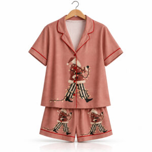 String Light Christmas Santa Pajama Set 1