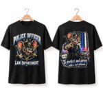 Rat Fink Police Officer Law Enforcement To Protect And Serve Shirt