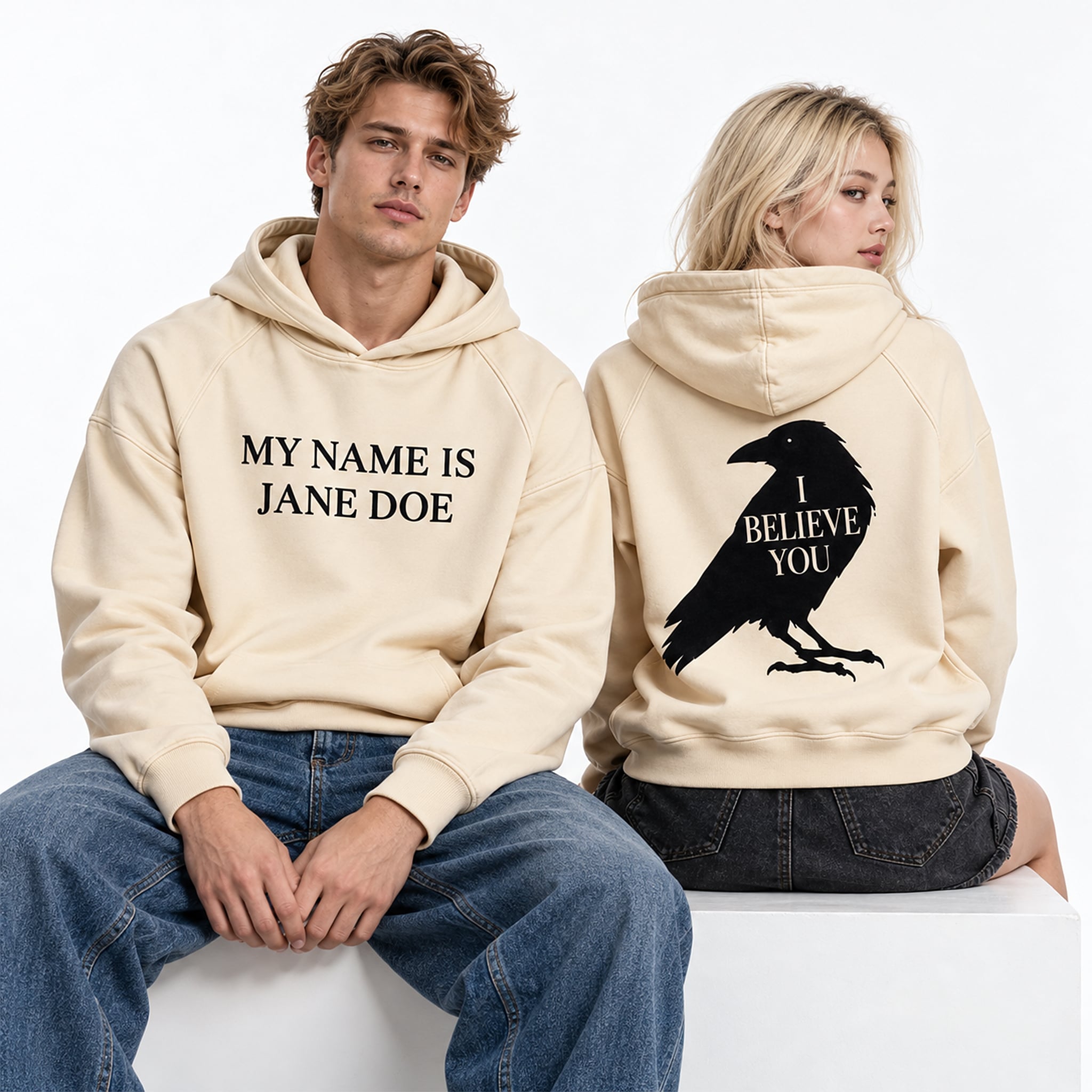 Raven My Name Is Jane Doe I Believe You Print Hoodie 2 Raven My Name Is Jane Doe I Believe You Print Hoodie 1