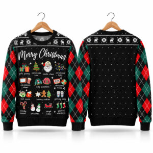 2026 Merry Christmas Favorites Ugly Christmas Sweater 1