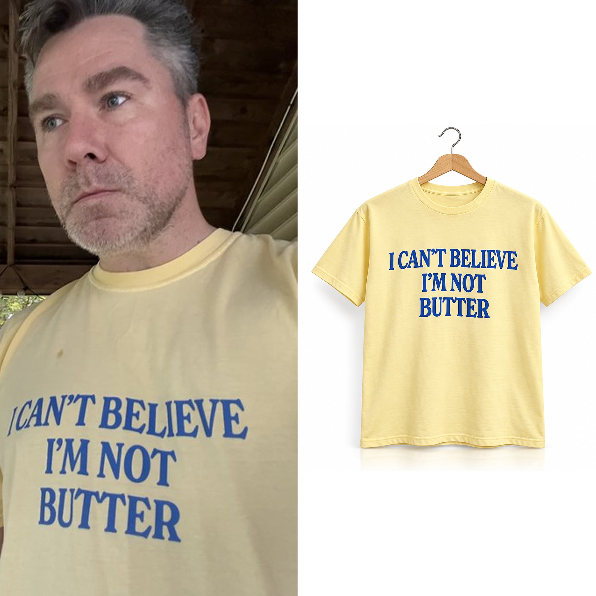Roger Clark I Can't Believe I'm Not Butter Shirt 4 Roger Clark I Can't Believe I'm Not Butter Shirt 4