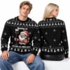 Running On Caffeine And Jingle Bells Santa IV Drip Ugly Sweater 2026 Christmas 2