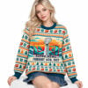 SB LXI February 14Th 2027 Trophy Logo Fair Isle Ugly Christmas Sweater 2