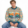 SB LXI February 14Th 2027 Trophy Logo Fair Isle Ugly Christmas Sweater 3