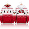 SF 49ers Reindeer and Tree 2026 Christmas Hoodie 1