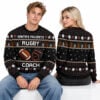 Santa's Favorite Rugby Coach Ugly Sweater 2026 Christmas 2