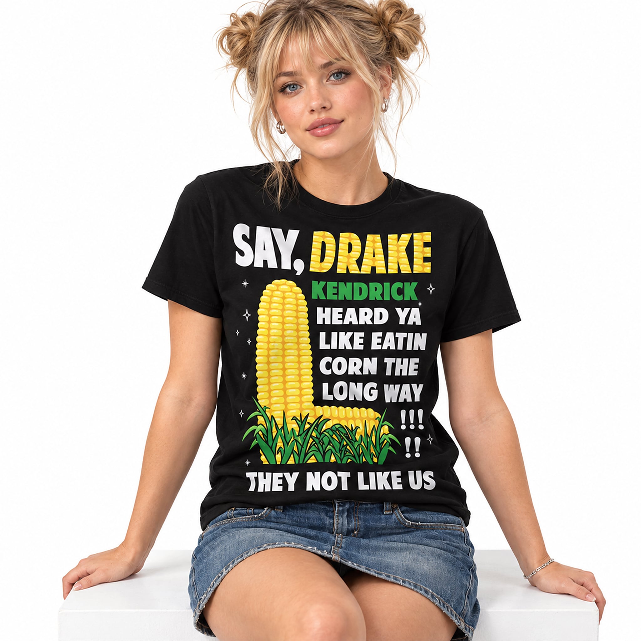 Say Drake Kendrick Heard Ya Like Eatin Corn The Long Way They Not Like Us Shirt 2 Say Drake Kendrick Heard Ya Like Eatin Corn The Long Way They Not Like Us Shirt 2